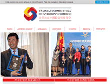 Tablet Screenshot of camaracolombochina.com